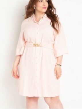 Eloquii Linen Blend Workwear
Shirtdress